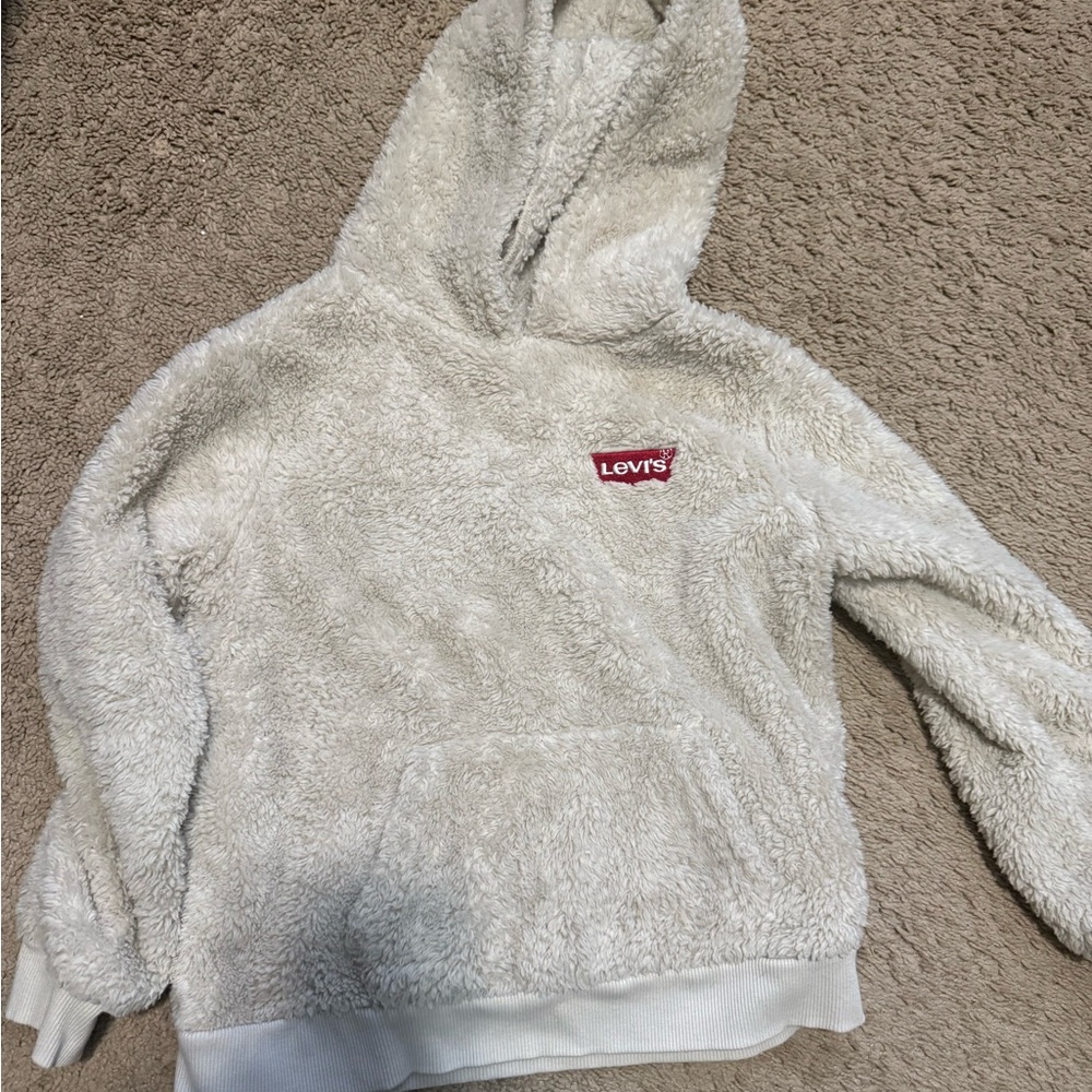 Levi's Cream Fleece Hoodie